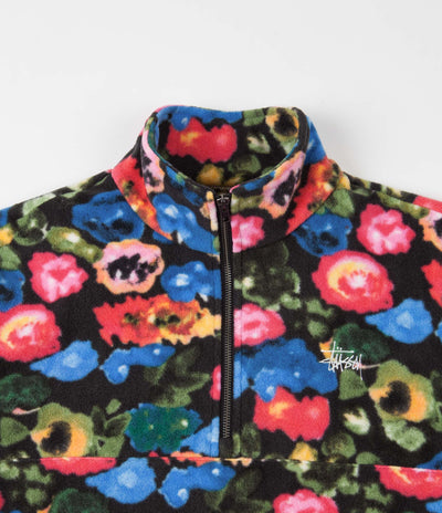 Stussy Basic Polar Fleece Mockneck Sweatshirt - Floral