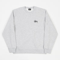 Stussy Basic Stussy Crewneck Sweatshirt - Ash Heather thumbnail