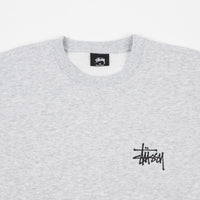 Stussy Basic Stussy Crewneck Sweatshirt - Ash Heather thumbnail