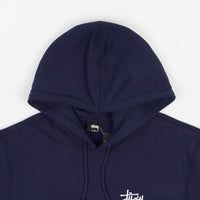 basic stussy hoodie navy