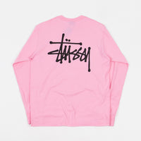 Stussy Basic Stussy Long Sleeve T-Shirt - Pink thumbnail