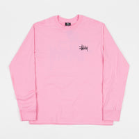 Stussy Basic Stussy Long Sleeve T-Shirt - Pink thumbnail