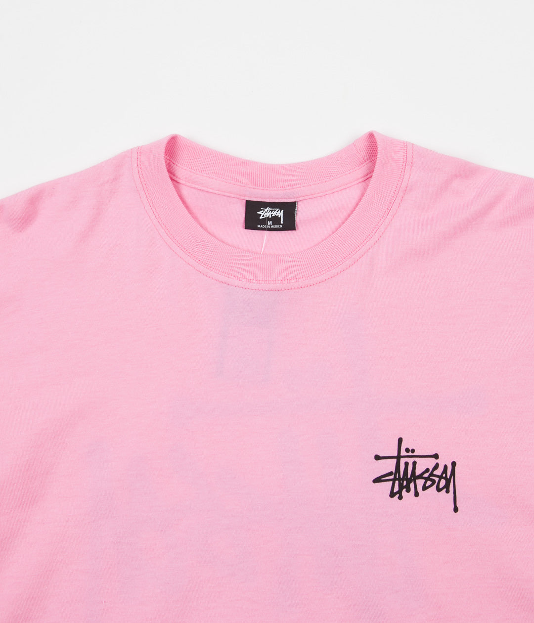 Stussy Basic Stussy Long Sleeve T-Shirt - Pink | Flatspot