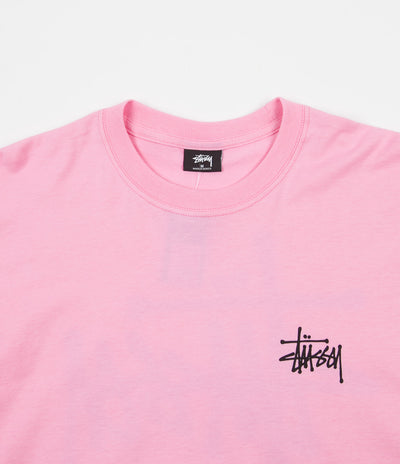 Stussy Basic Stussy Long Sleeve T-Shirt - Pink