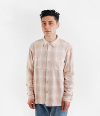 Stussy Beach Plaid Shirt - Dusty Rose