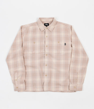 Stussy Beach Plaid Shirt - Dusty Rose