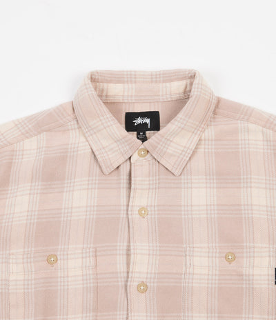 Stussy Beach Plaid Shirt - Dusty Rose
