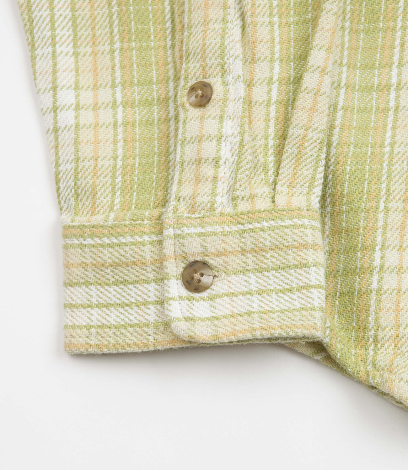 Stussy Beach Plaid Shirt - Lime | Flatspot