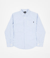 Stussy Big Button Oxford Shirt - Blue