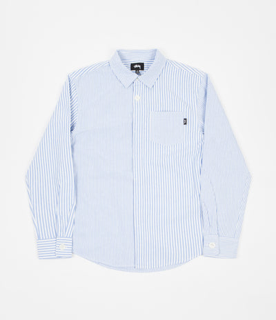 Stussy Big Button Oxford Shirt - Blue