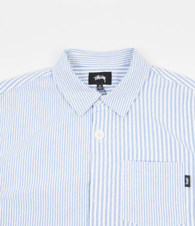 Stussy Big Button Oxford Shirt - Blue