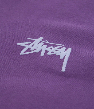 Stussy Big League Pigment Dyed T-Shirt - Purple
