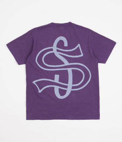 Stussy Big League Pigment Dyed T-Shirt - Purple