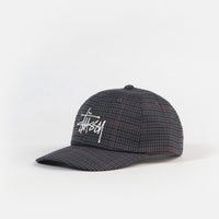 Stussy Big Logo Check Low Pro Cap - Grey thumbnail