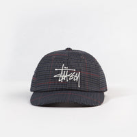 Stussy Big Logo Check Low Pro Cap - Grey thumbnail