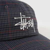 Stussy Big Logo Check Low Pro Cap - Grey thumbnail