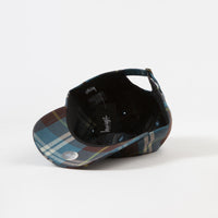 Stussy Big Logo Madras Plaid Low Pro Cap - Blue thumbnail