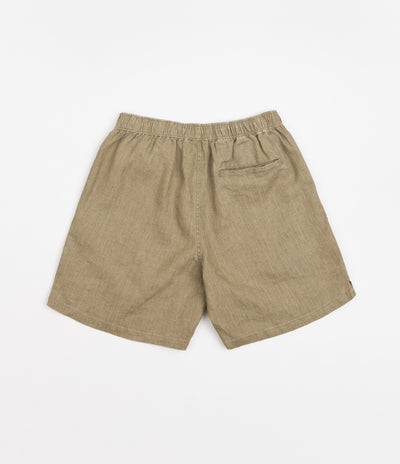 Stussy Boxy Linen Shorts - Olive
