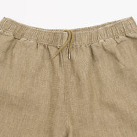 Stussy Boxy Linen Shorts - Olive thumbnail