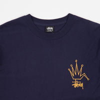 Stussy Broken Crown T-Shirt - Navy thumbnail