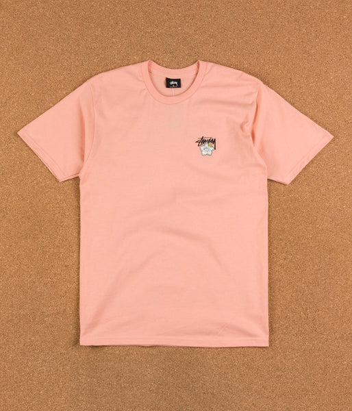 Stussy Cali Rose T-Shirt - Pale Salmon | Flatspot