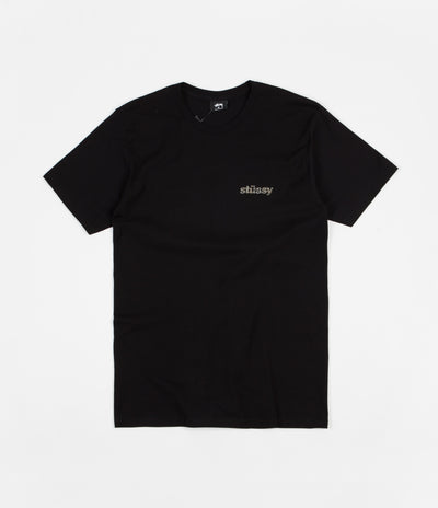 Stussy Camo Italic T-Shirt - Black