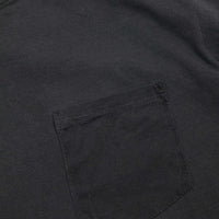 Stussy Camo Stock Pigment Dyed Long Sleeve Pocket T-Shirt - Black thumbnail
