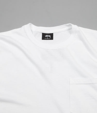 Stussy Car Plunge Pocket T-Shirt - White | Flatspot