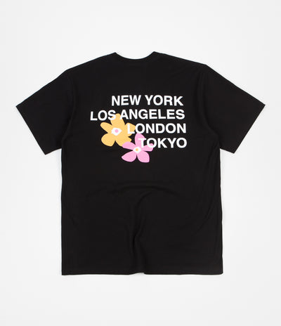 Stussy City Flowers T-Shirt - Black