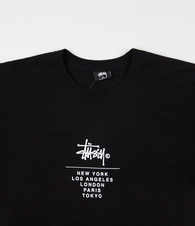 Stussy City Stack T-Shirt - Black