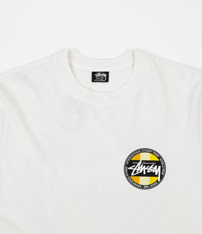 Stussy Classic Dot Pigment Dyed Long Sleeve T-Shirt - Natural