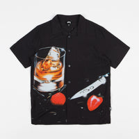 Stussy Cocktail Short Sleeve Shirt in Black thumbnail