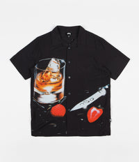 Stussy Cocktail Short Sleeve Shirt in Black