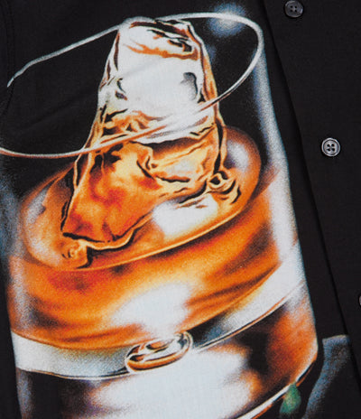 Stussy Cocktail Short Sleeve Shirt in Black