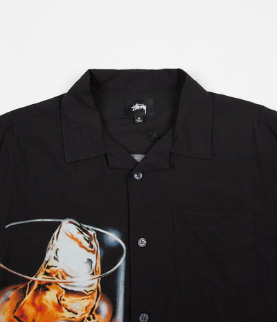 Stussy Cocktail Short Sleeve Shirt in Black