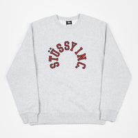 Stussy Collegiate Applique Crewneck Sweatshirt - Ash Heather thumbnail