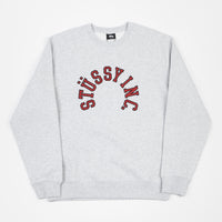 Stussy Collegiate Applique Crewneck Sweatshirt - Ash Heather thumbnail