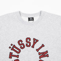 Stussy Collegiate Applique Crewneck Sweatshirt - Ash Heather thumbnail