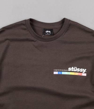 Stussy Color Bar T-Shirt - Charcoal