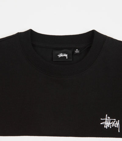 Stussy Color Block Long Sleeve T-Shirt - Black