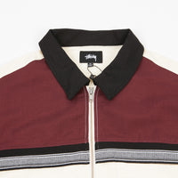 Stussy Color Block Zip Work Shirt - Berry thumbnail