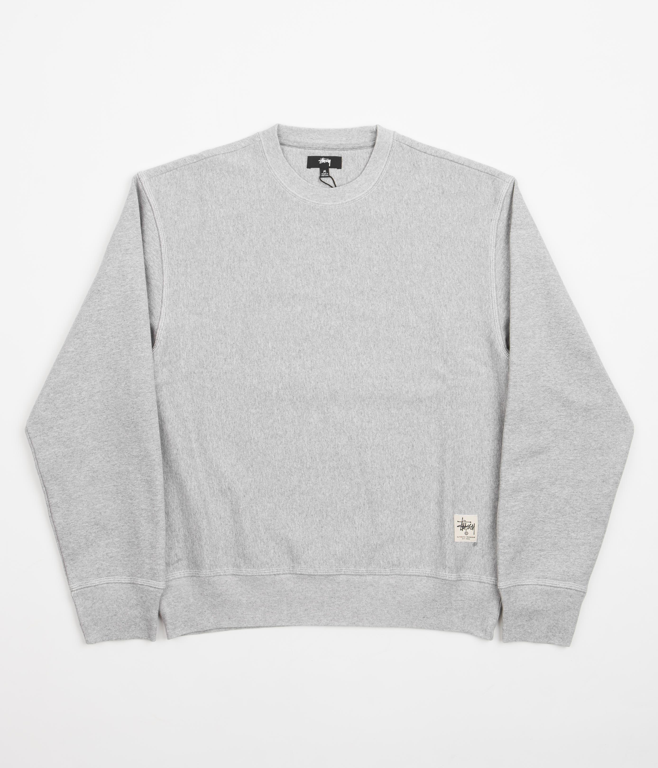 Greene Heathered Contrast Stitch Crew Neck Sweatshirt