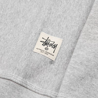 Stussy Contrast Stitch Label Crewneck Sweatshirt - Grey Heather thumbnail