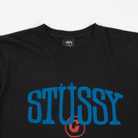 Stussy Copyright Pigment Dyed Long Sleeve T-Shirt - Black thumbnail