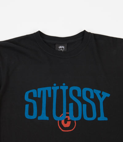 Stussy Copyright Pigment Dyed Long Sleeve T-Shirt - Black