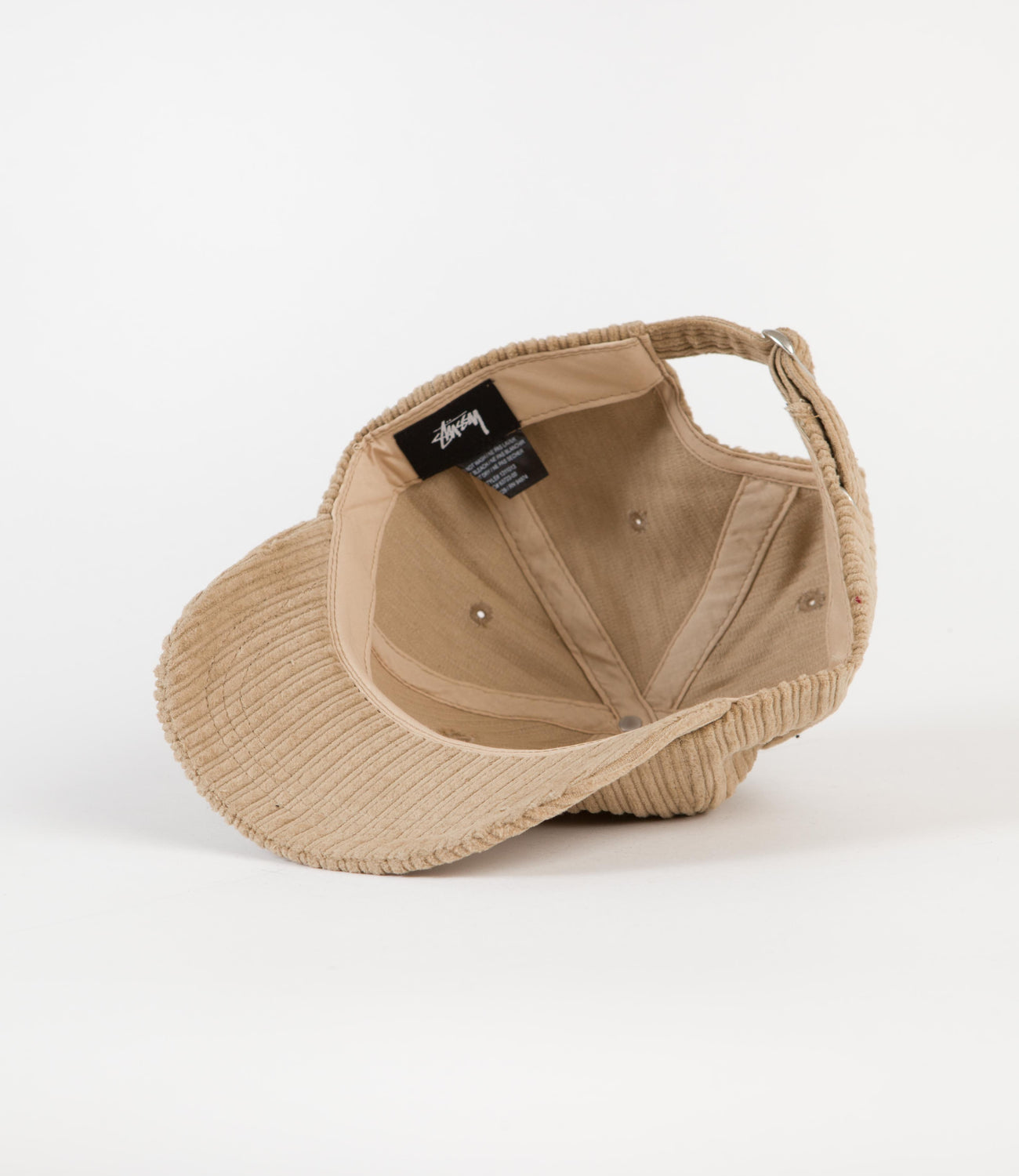 Stussy Cord Big Logo Low Pro Cap Maple Flatspot