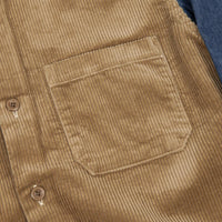 Stussy Cord Denim Mix Shirt - Khaki | Flatspot