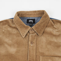 Stussy Cord Denim Mix Shirt - Khaki thumbnail