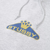 Stussy Crowned Applique Hoodie - Ash Heather thumbnail