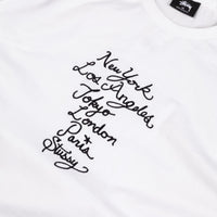 Stussy Cursive Embroidered T-Shirt - White thumbnail